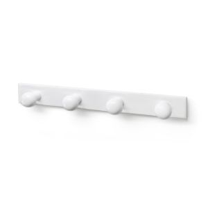 Perchero de pared rei 5-c1688.01 | 475x55x73 mm | blanco | pino