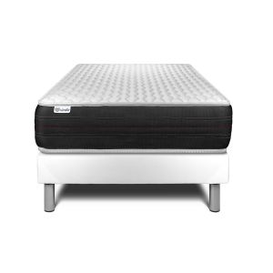 Conjunto vital spring 120 x 190 cm somier kit blanco