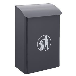 Arregui e6115 papelera mural de acero de 30 l, papelera de garaje y parking