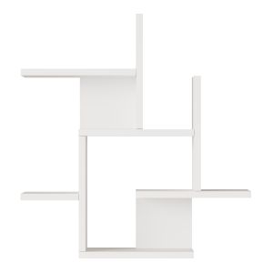 Estantería de pared reyna 66x63x15 cm - blanco [en.casa]