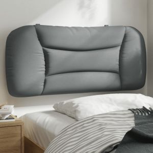 Cabecero de cama acolchado tela gris claro 90 cm eso2918
