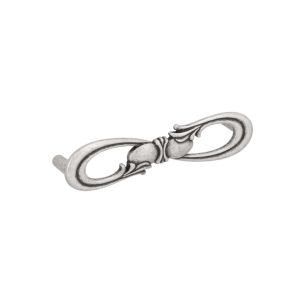 Tirador para mueble 636 en zamac dist entre ejes 128mm brillante lote de 6
