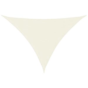 vidaXL toldo de vela triangular tela oxford color crema 4x5x6,4 m