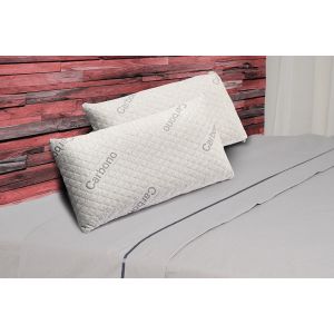 Pack 4 almohadas viscoelastica carbono activo 75