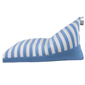 Puff pirámide toldotex azul cielo para exterior o interior xxl