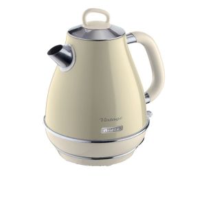 Hervidor vintage 1l beige - ariete - 1630w - inalámbrico - sistema antical