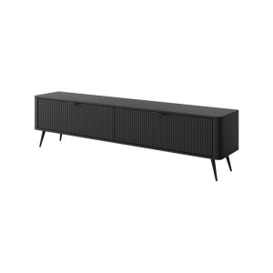 Mueble de tv - 3xe living - 200 x 38 x 51,2 cm - negro - panel estratificad