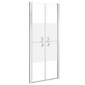 vidaXL puerta de ducha esg medio esmerilado 91x190 cm