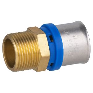 Racor multicapa a prensar multiperfiles ø26 - macho 3/4 '