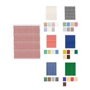 80 x 240 cm | krismar - rojo | cortinas de exterior impermeables – cort -
