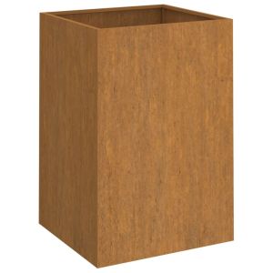 vidaXL jardinera de acero corten 42x38x75 cm
