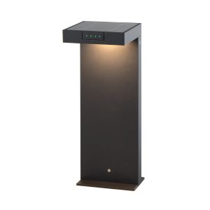 Bolardo solar de aluminio h40cm ala