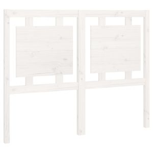 vidaXL cabecero de cama madera maciza de pino blanco 125,5x4x100 cm