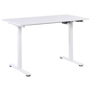 Escritorio de altura regulable eléctrico grifton 120 cm 60 cm blanco