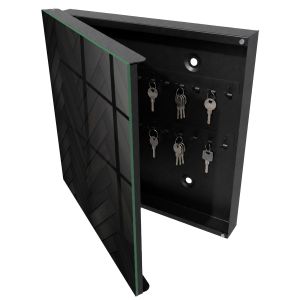 Caja de llaves 30x30x5 elegancia oscura, apertura izquierda tulup
