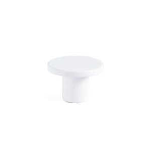 Pomo zamak modelo como acabado blanco mate dist. Agujero ø26