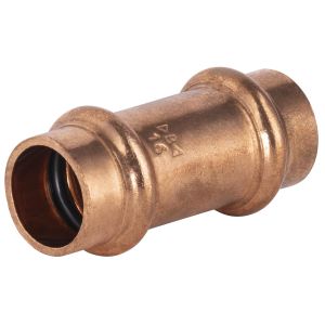 Conector de cobre para prensar - unión igual ø16