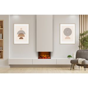Chimenea eléctrica de pared panorámica acantha aspire 50 (enchufe ue)