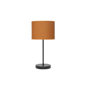 Sobremesa 1xe14 negro naranja 42x17x17cm moda