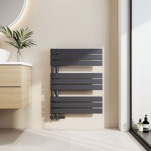 Emke radiador toallero agua caliente 76x60cm, 479w, antracita