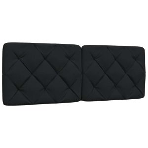 Cabecero de cama acolchado tela negro 140 cm eso3626