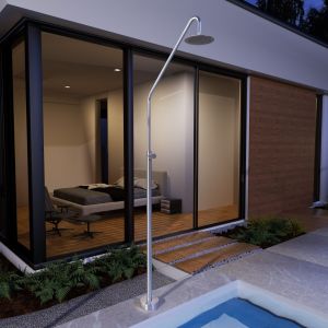 Imex - ducha piscina exterior acero s.316 acero serie alaska