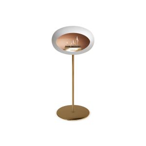 Chimenea de bioetanol de acero inoxidable alto blanco 3