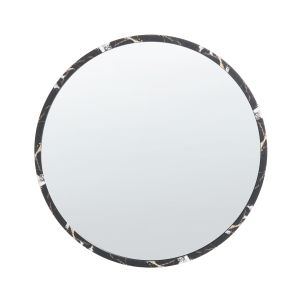 Espejo de pared martel 69 cm 69 cm negro