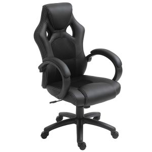 Silla de oficina 71x61x118 cm pu, PVC, malla Homcom