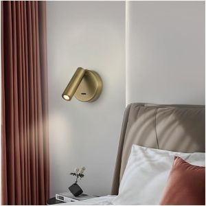 Aplique de pared giratorio 3 w 3000 k azul