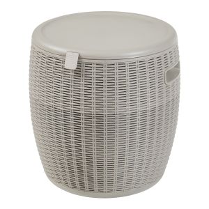 Asiento nevera avetrana 44xø40 cm - marrón claro [casa.pro]