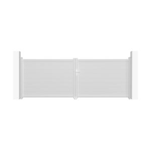 Puerta batiente automática blanca eiger 4m h.140cm + motor hicker b200