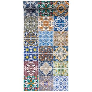 Estahome papel pintado xxl azulejos españoles 50 x 900 cm 158603