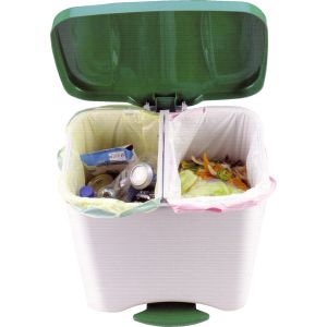 Cubo ecológico denox con pedal - 50 l - azul