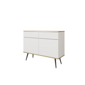 Cómoda moderna - 2 cajones y 2 puertas - 107x85x39 cm