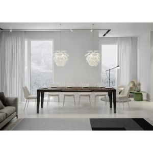 Mesa extensible rectangular - marco antracita - 160/264 cm