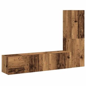 Conjunto de 3 modernos muebles de tv de pared