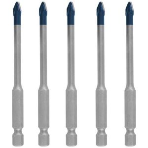 Broca Bosch roofer expert hard ceramic hex-9 ø 5 mm - 5 piezas - 2608900598