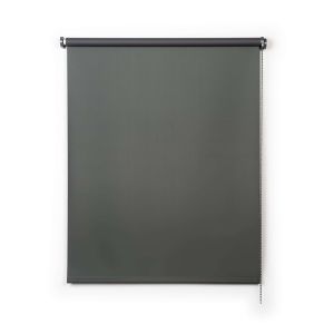 Estor opaco, estor enrollable blackout gris verde, 180 x 180cm