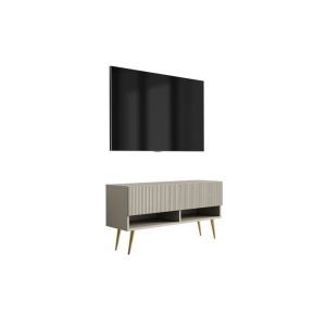 Mueble tv contemporáneo - cachemira - patas doradas - 100 x 32 x 52 cm