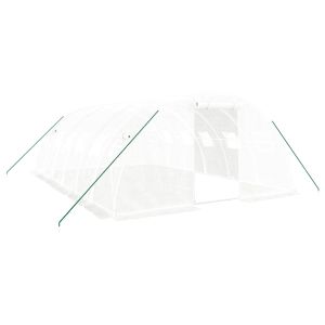 vidaXL invernadero con estructura de acero blanco 24 m² 6x4x2 m