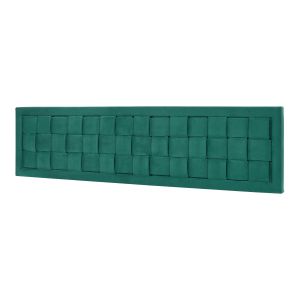 Cabecero tervo 180x5x45 cm terciopelo - verde [en.casa]