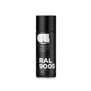 Spray premium  satinado 400 ml (ral 9005 negro intenso)