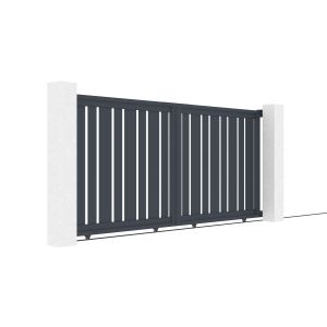 Pack puerta corredera 3m a.140cm veymont + pack puerta 1m a.140cm gris