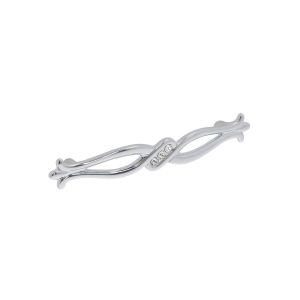 Tirador mueble 715 en zamac y cristal dist entre ejes 128mm cromo lote  25