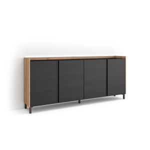 Aparador, 207x35x91cm para salón,, LED rf4637