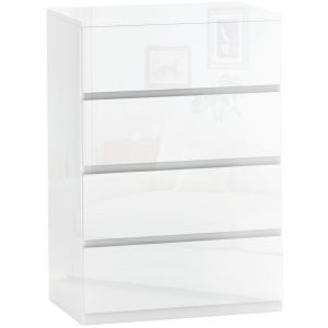 Cómoda con cajone 55x33x80 cm color blanco Homcom