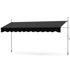 Toldo retráctil manual 400 x 120 x 210-300 cm