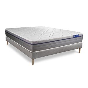 Pack colchón actimemo zen 130x190cm + somier, espuma viscoelástica, 7 zonas