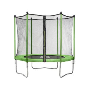 Cama elástica "yoopi" - ø 3.05 m - con red + escalera + cubierta de protecc